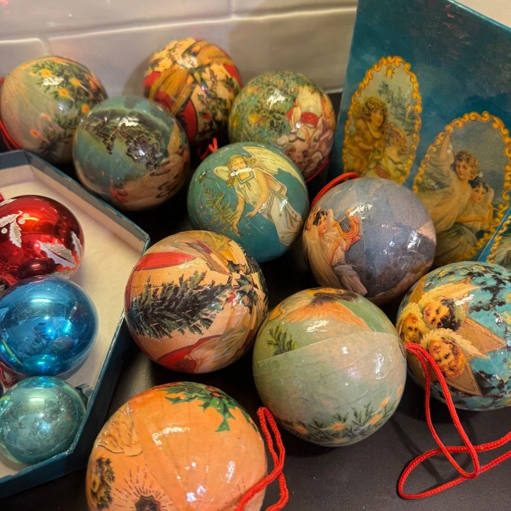 C & F Enterprises Christmas Ornaments Set 21pc Multicolor Angel Victorian Boxed